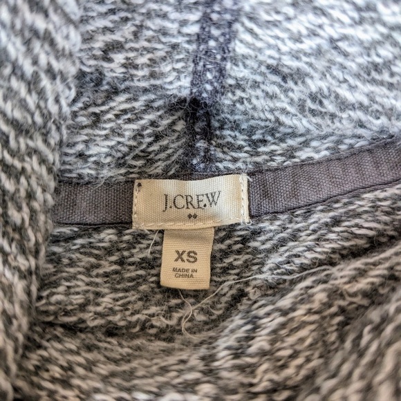 J. CREW wool blend funnel neck pullover sweatshirt gray size XS - Picture 5 of 8